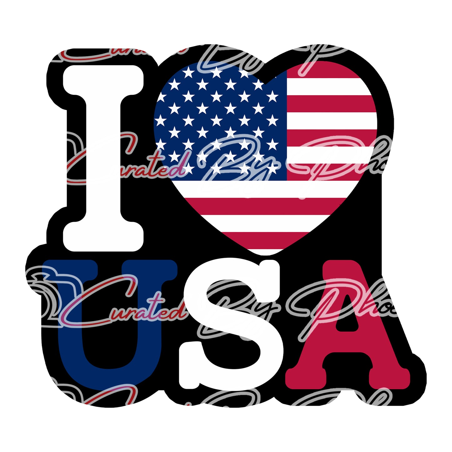 I love USA prop, 4th of july photo booth props, July 4th props, photo booth props, custom props, custom prop signs, props, Curated by Phoenix