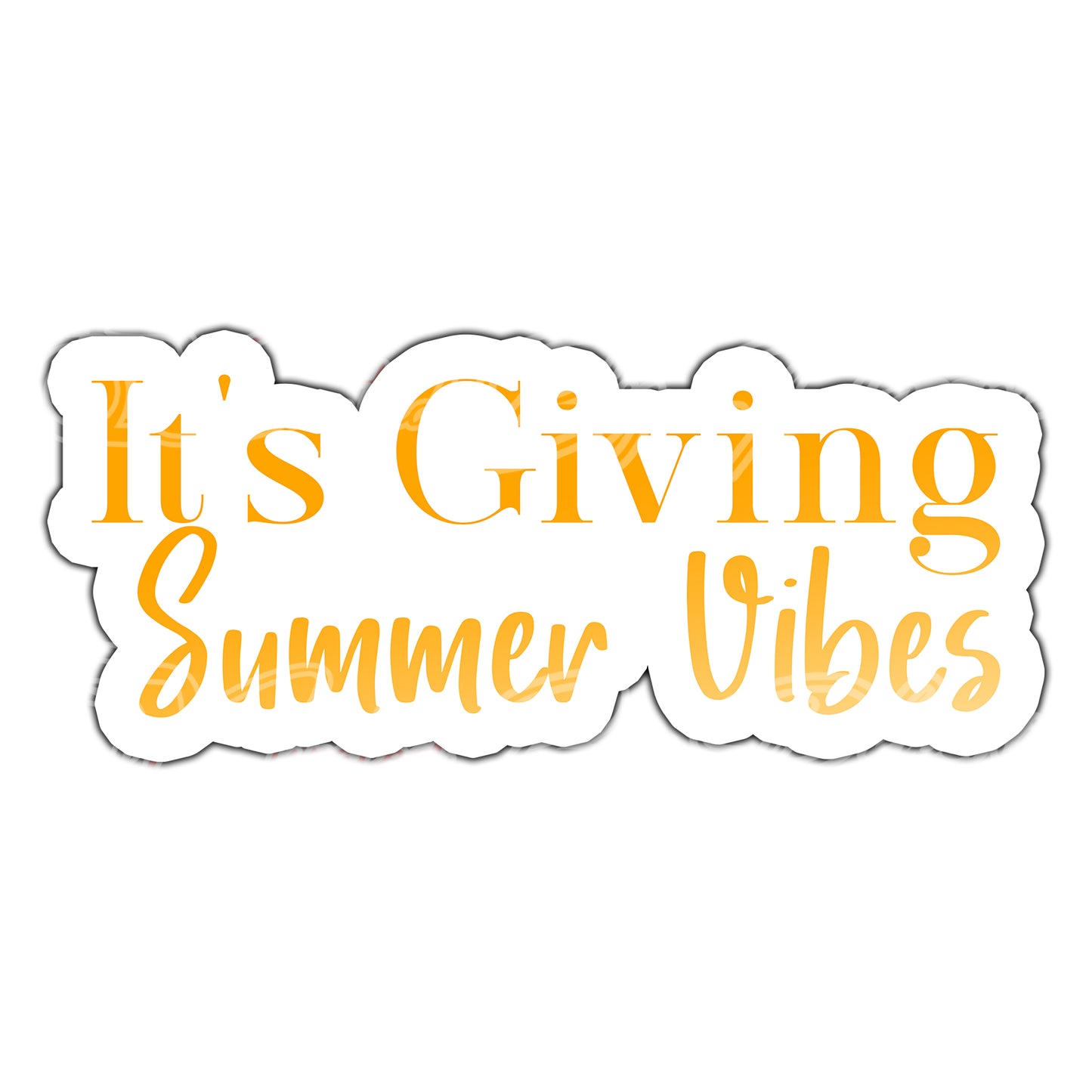 It's giving summer vibes prop-Summer photo booth props- summer props-photo booth props-custom props- custom prop signs-props -Curated by Phoenix 