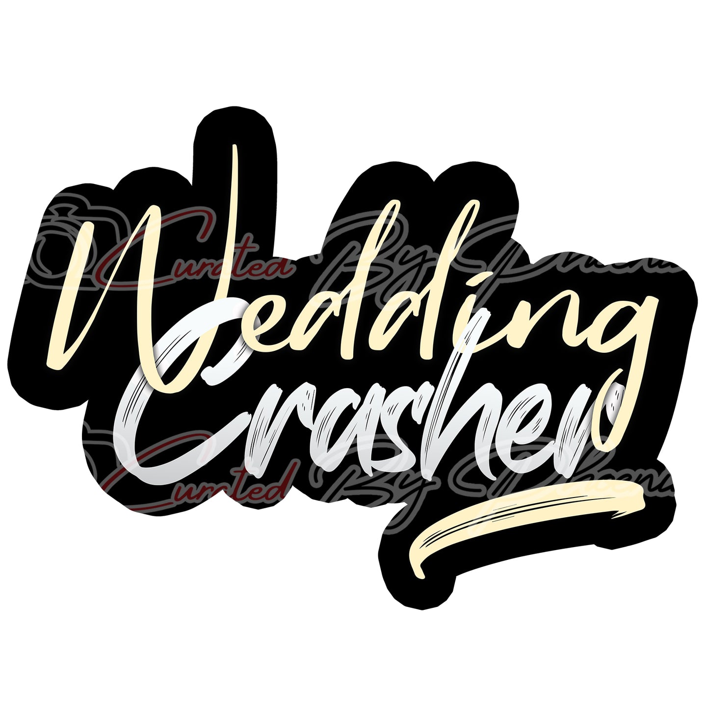 Wedding crasher prop-wedding photo booth props- wedding props-photo booth props-custom wedding props- custom prop signs-props -Curated by Phoenix