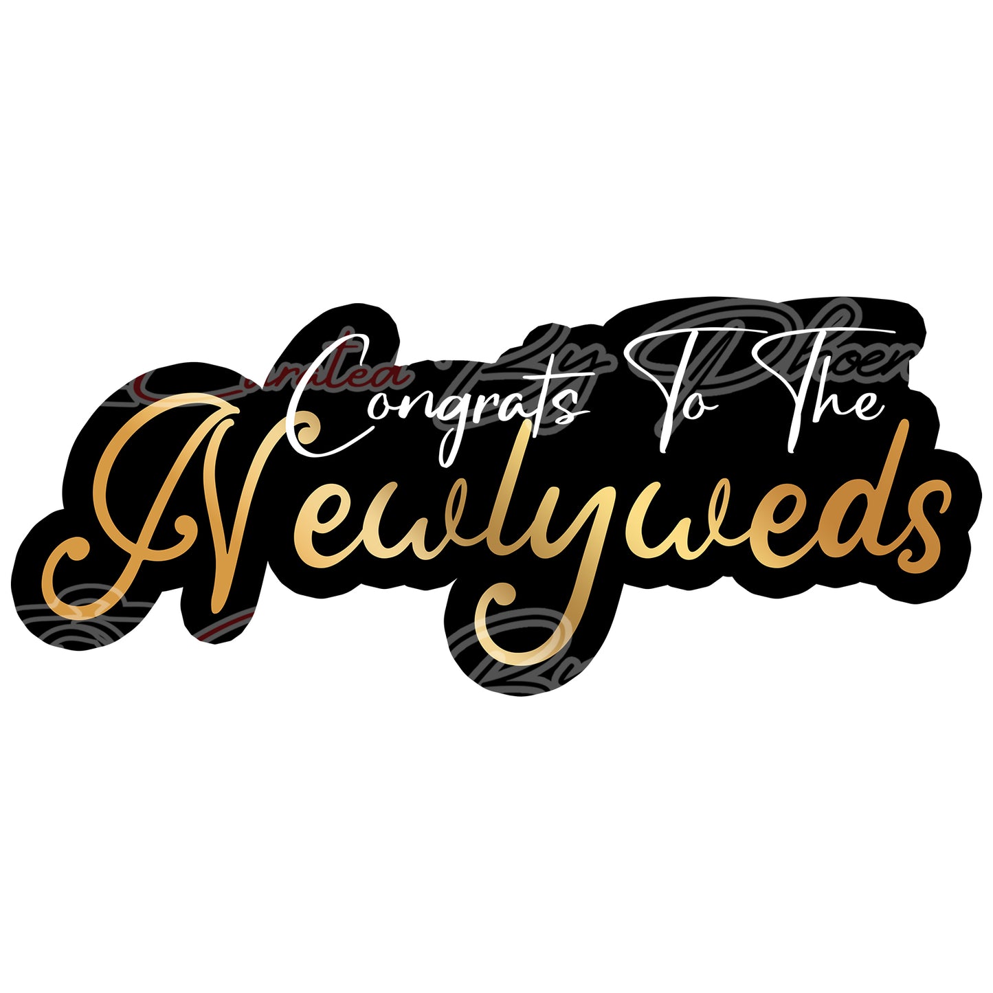 congrats to the newlyweds, wedding photo booth props, wedding props, photo booth props, custom wedding props, custom prop signs, props, Curated by Phoenix