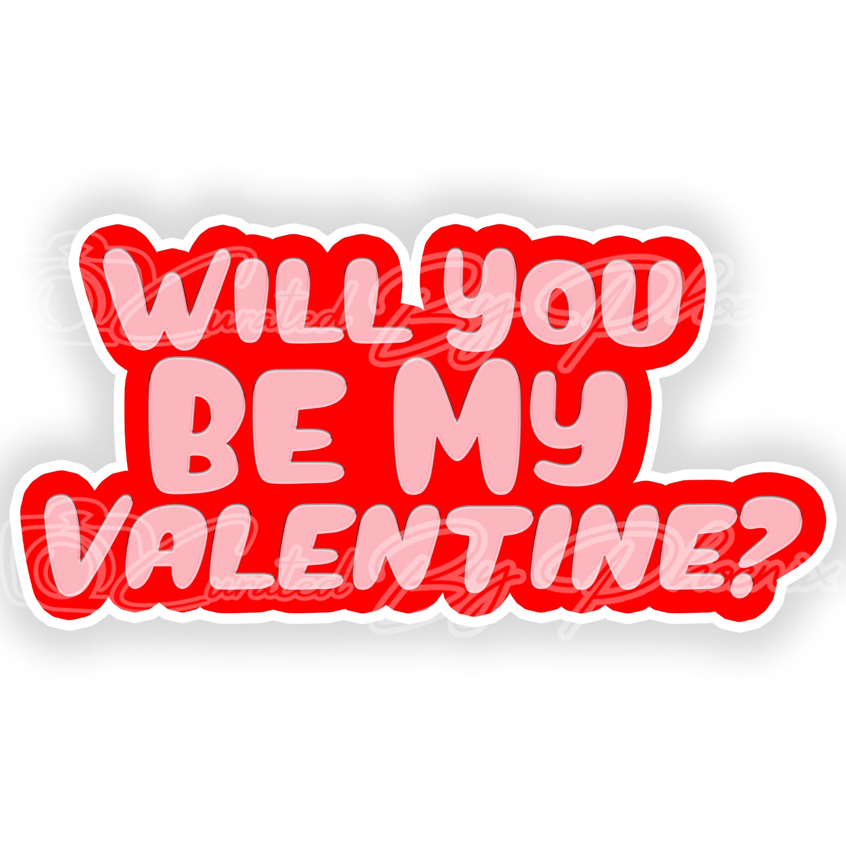 website377 will you be my valentine ' - photo acrylic block puzzle premium