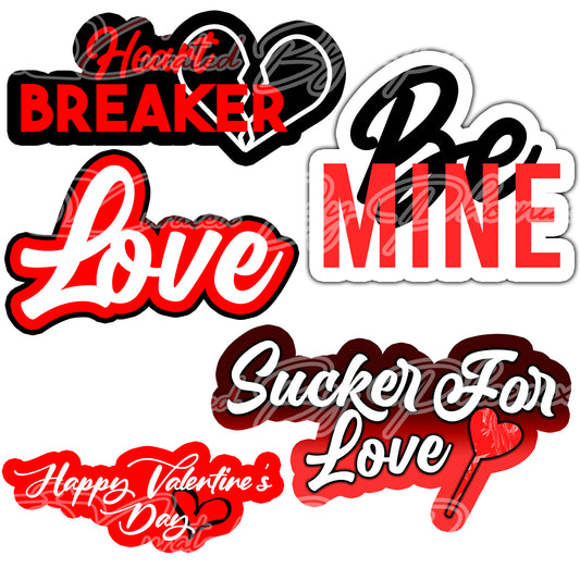 Valentine photo booth props- valentine props-photo booth props-custom props- custom prop signs-props -Curated by Phoenix 