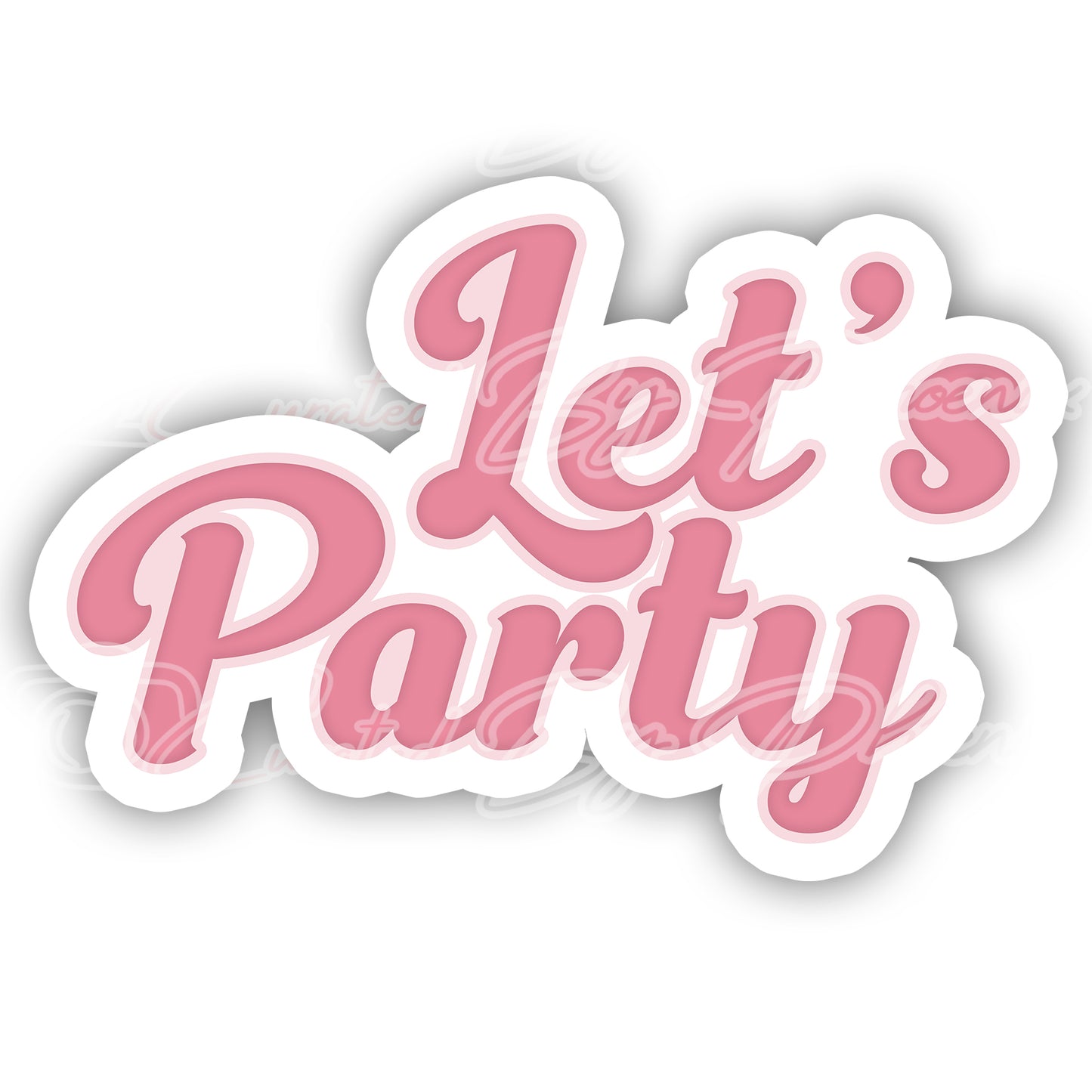 let's party prop, sweet sixteen photo booth props, sweet sixteen props, photo booth props, custom props, custom prop signs, props, Curated by Phoenix