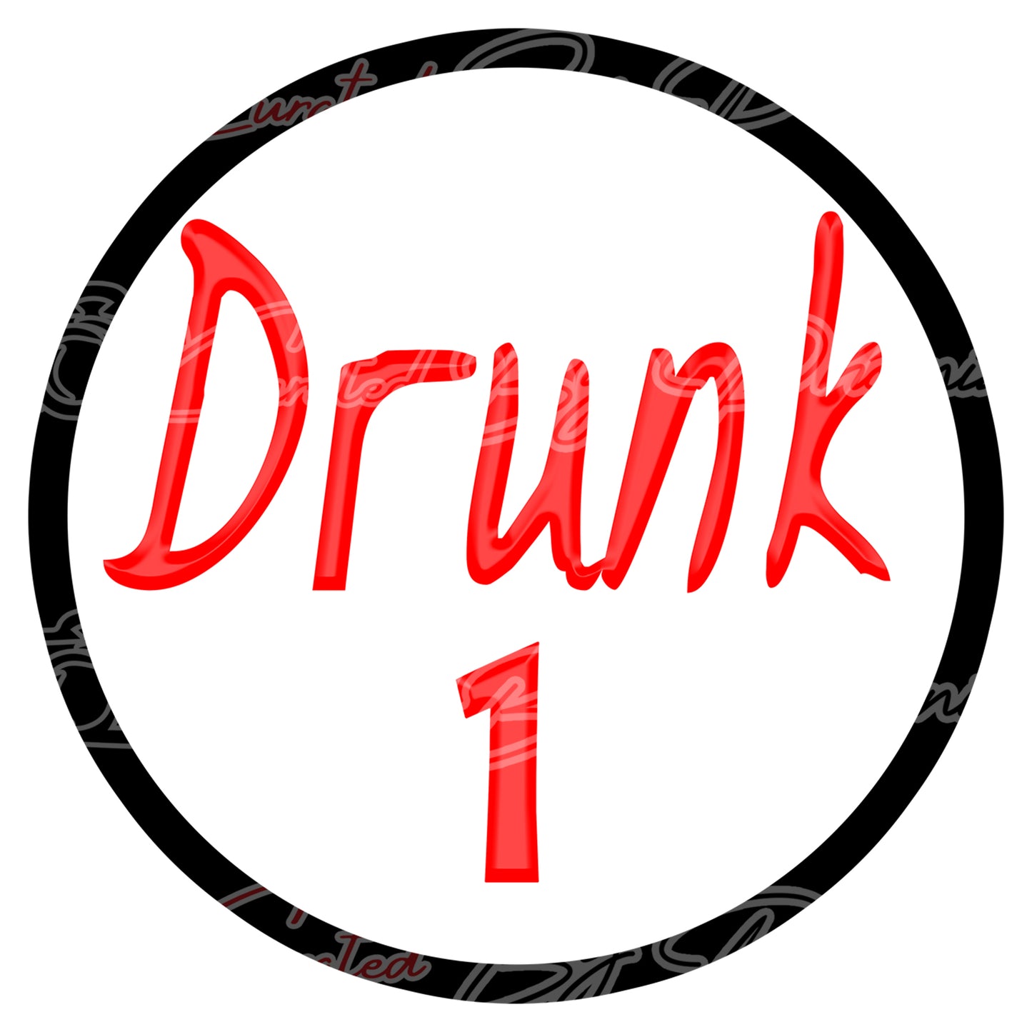 Drunk One Prop - Drunk One Photo booth prop sign - Photo booth props-custom props -prop signs-props-Curated by Phoenix