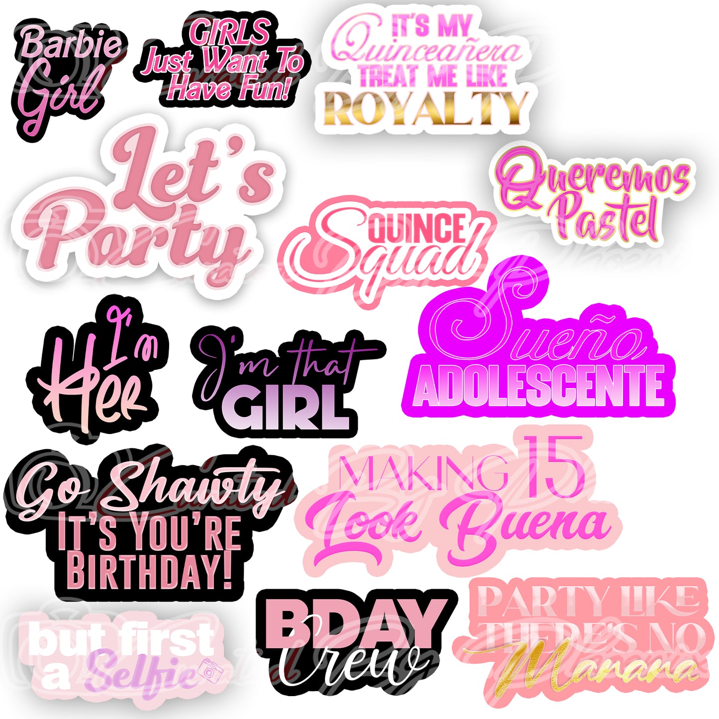 Quinceanera Prop Bundle