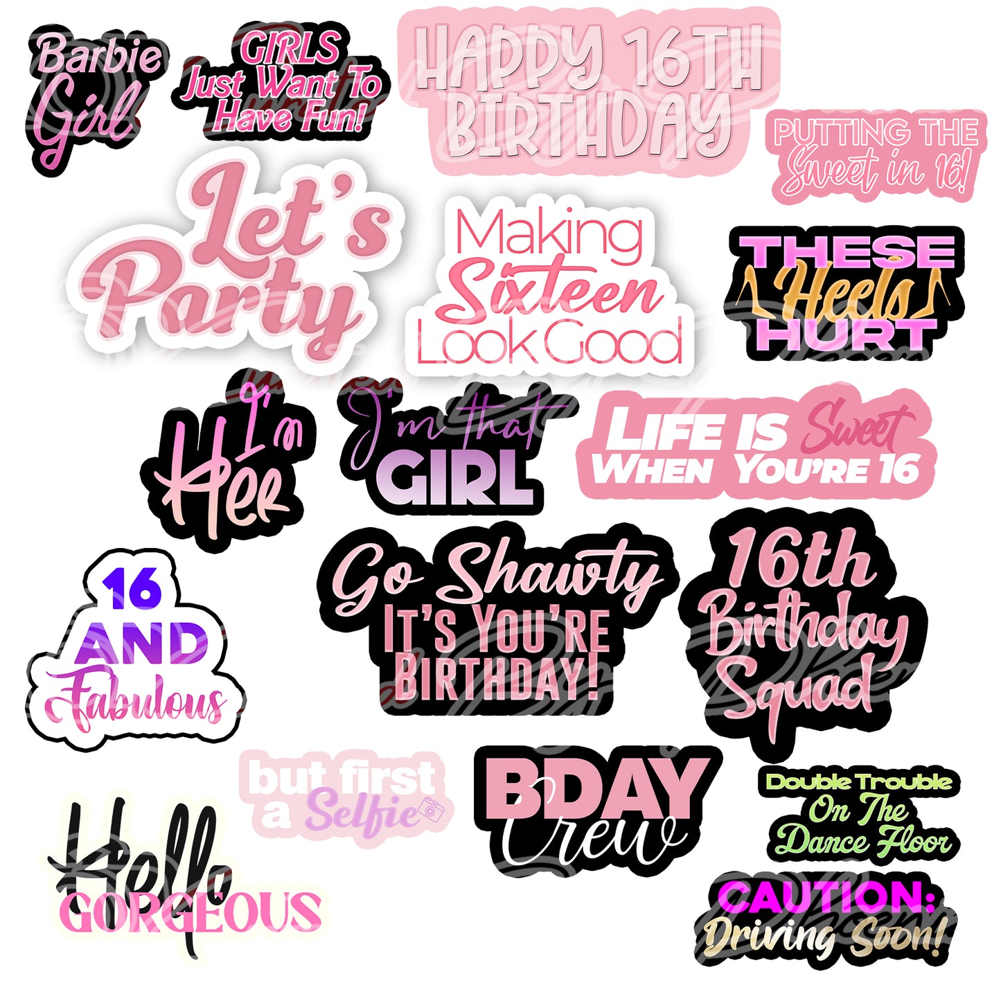 Sweet Sixteen Prop Bundle