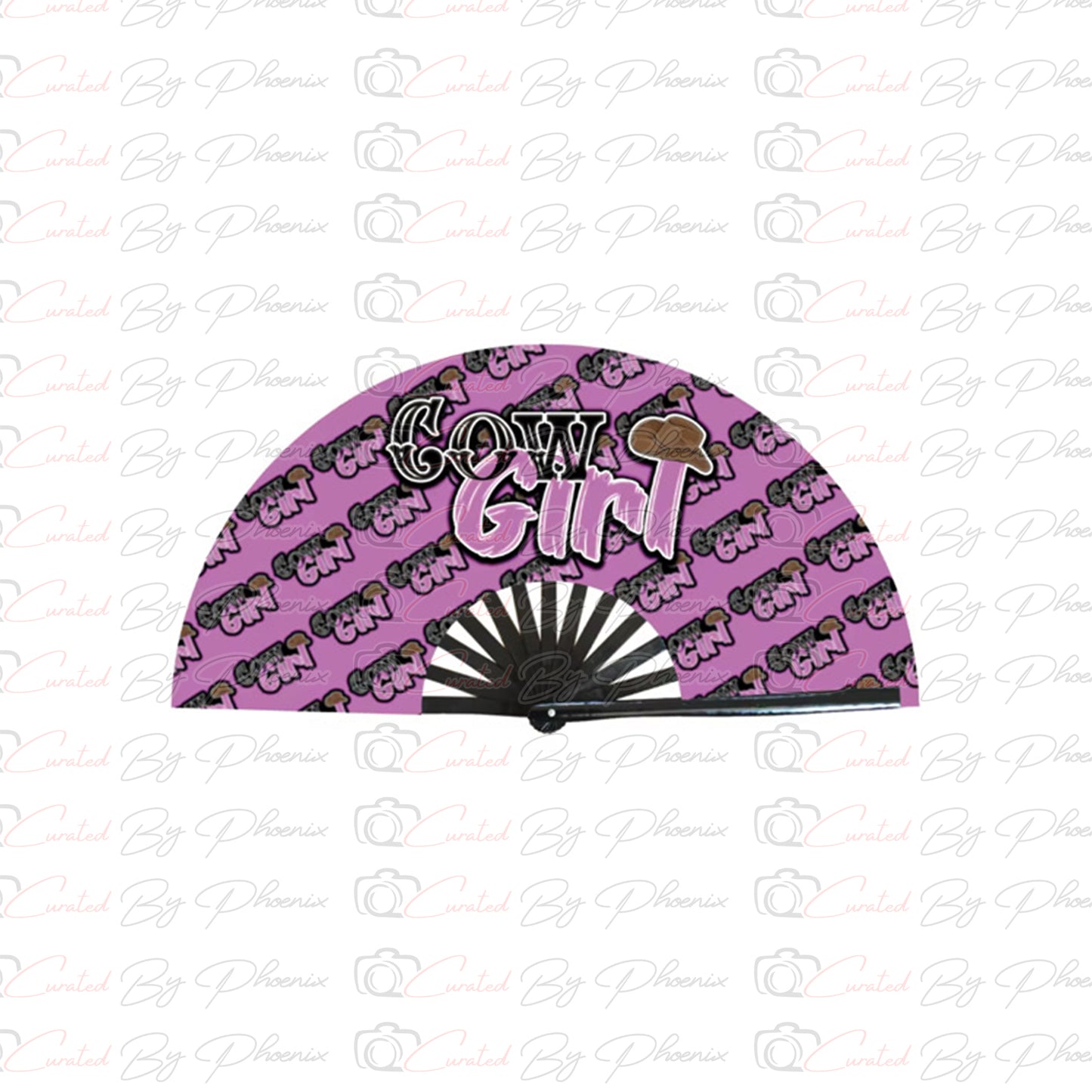 Cow Girl Statement Fan