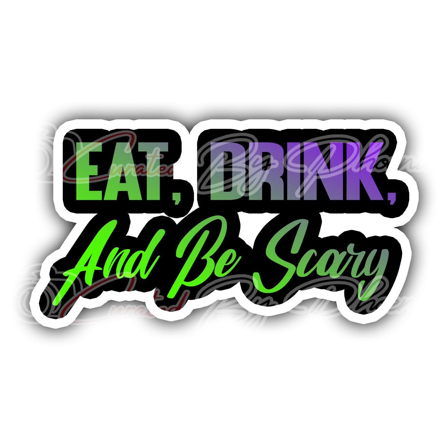 Eat Drink And Be Scary prop, Halloween photo booth props, Halloween props, photo booth props, custom props, prop signs, props, Curated by Phoenix