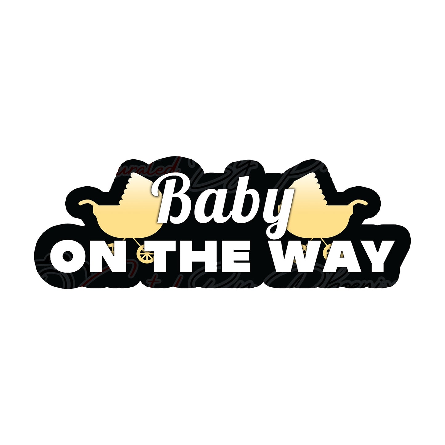 Baby On The Way prop, baby shower photo booth props, baby shower props, photo booth props, custom props, custom prop signs, props, Curated by Phoenix