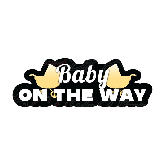  Baby On The Way  prop-baby shower photo booth props- baby shower props-photo booth props-custom props- custom prop signs-props -Curated by Phoenix 