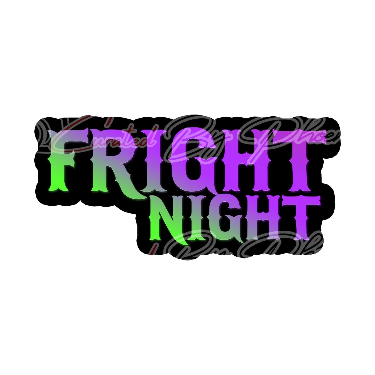 Fright Night prop, Halloween photo booth props, Halloween props, photo booth props, custom props, prop signs, props, Curated by Phoenix