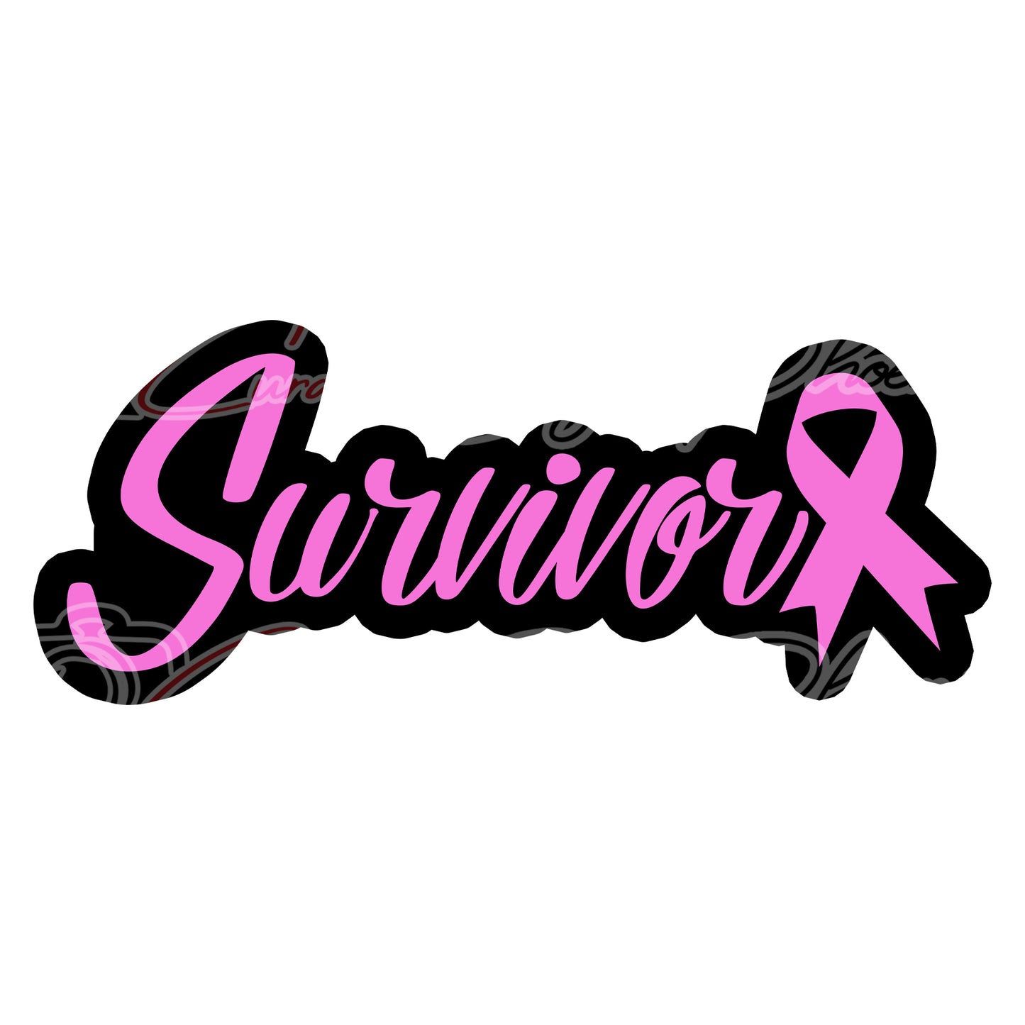 Survivor prop-breast cancer photo booth props- breast cancer props-photo booth props-custom props- custom prop signs-props -Curated by Phoenix