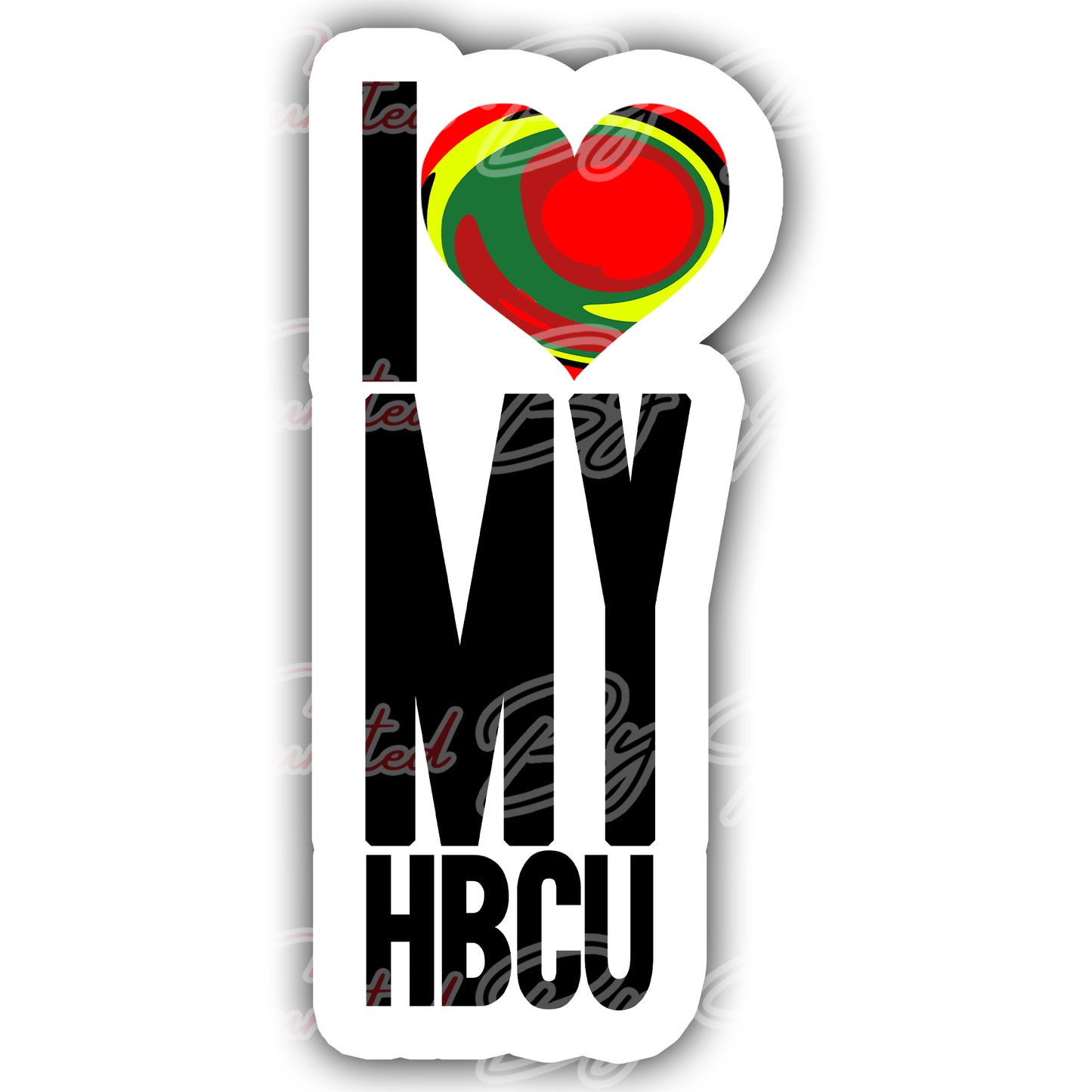I Love My HBCU prop, college prop, college photo booth prop, photo booth props, props, photo booth props, custom props, custom prop signs, Curated by Phoenix