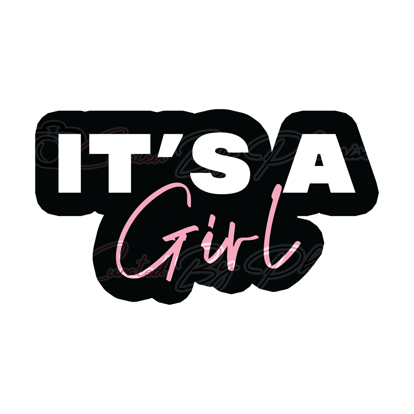 It's A Girl prop, baby shower photo booth props, baby shower props, photo booth props, custom props, custom prop signs, props, Curated by Phoenix