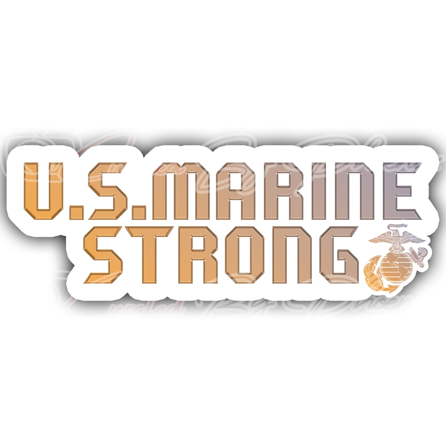 Custom PVC Photo Booth Prop U S Marine Strong