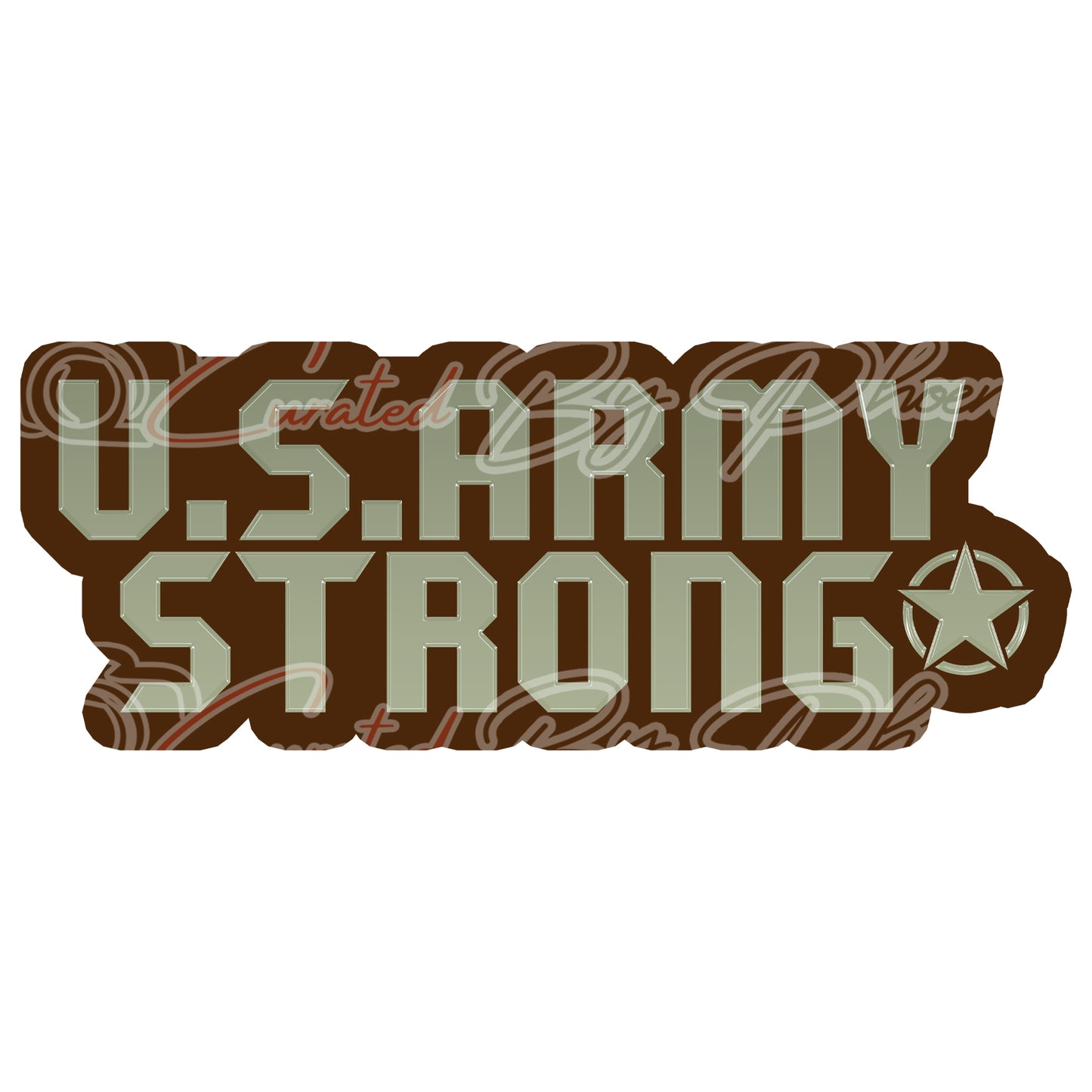U S Army Strong prop-military photo booth props- military props-photo booth props-custom props-prop signs-props -Curated by Phoenix