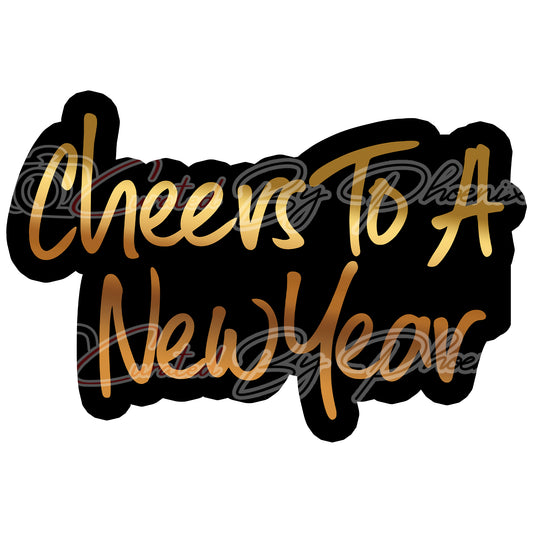 cheers to a  New Year  prop-new year’s props-new year’sphoto booth props- props-photo booth props-custom props- custom prop signs-props -Curated by Phoenix