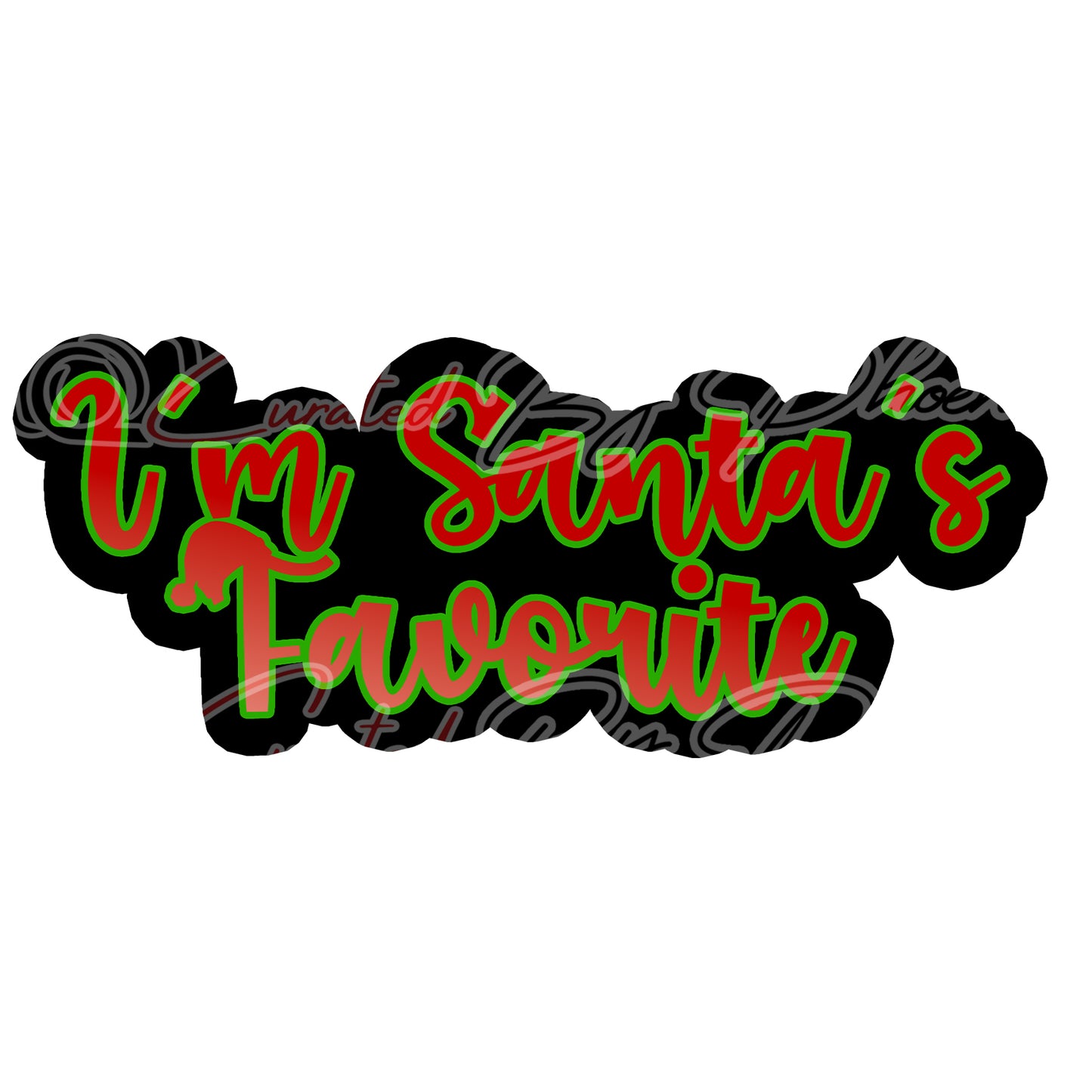 i'm Santa's Favorite prop, christmas photo booth props, christmas props, holiday props, photo booth props, custom props, prop signs, props, Curated by Phoenix