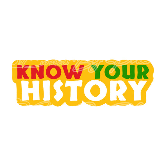 Know your history prop-black history prop-black history photo booth prop custom props- custom prop signs-props -Curated by Phoenix 