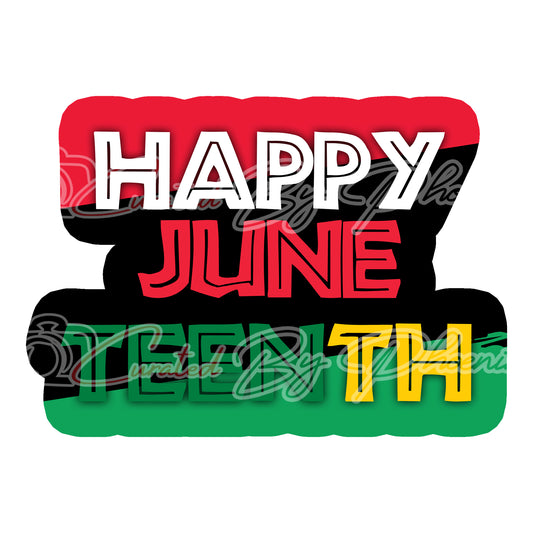 happy june teenth day prop-black history prop-black history photo booth prop custom props- custom prop signs-props -Curated by Phoenix 