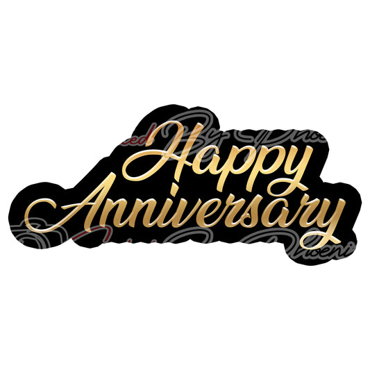 happy anniversary prop- photo booth props- party props-photo booth props-custom props- custom prop signs-props -Curated by Phoenix 