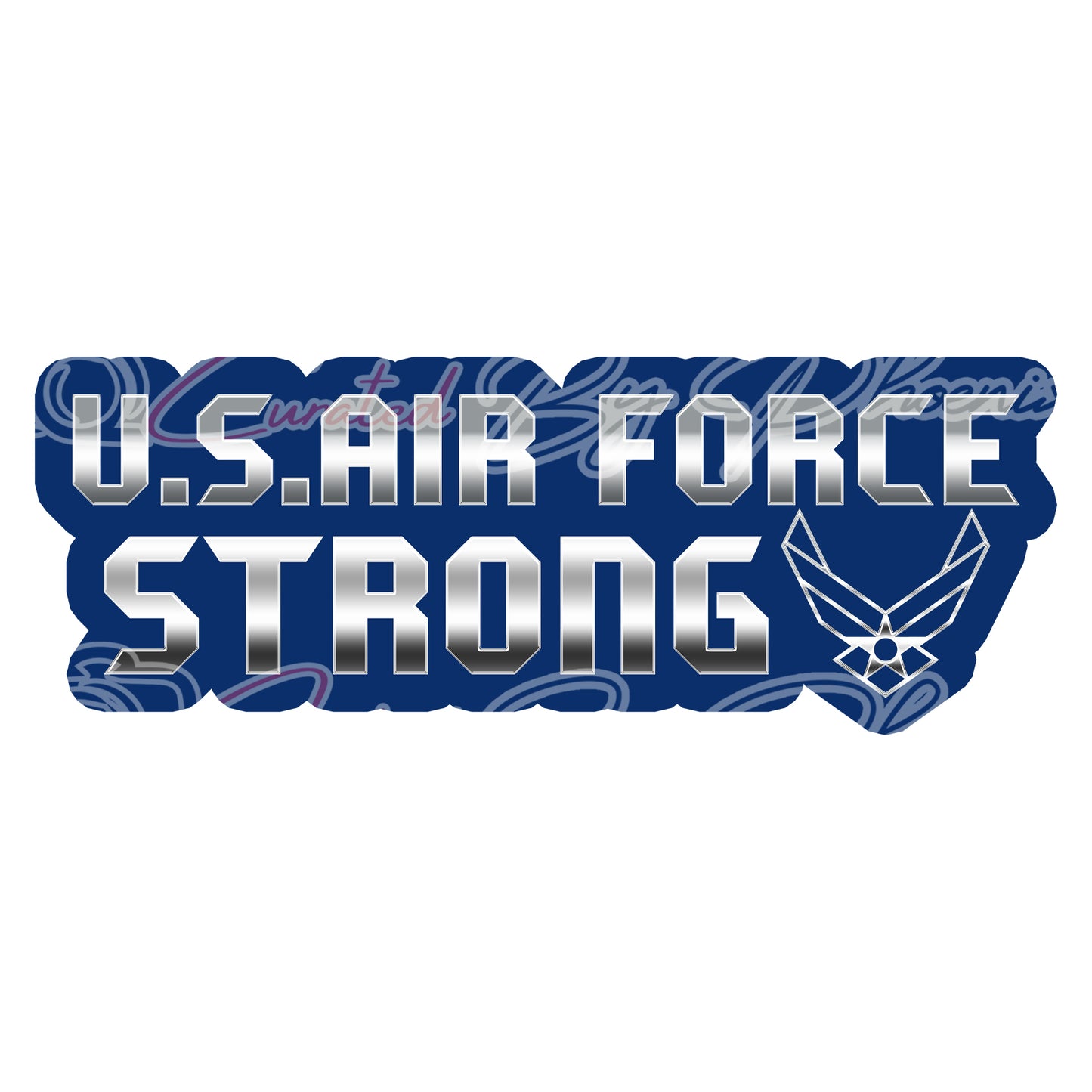 U S Air Force Strong prop-military photo booth props- military props-photo booth props-custom props-prop signs-props -Curated by Phoenix