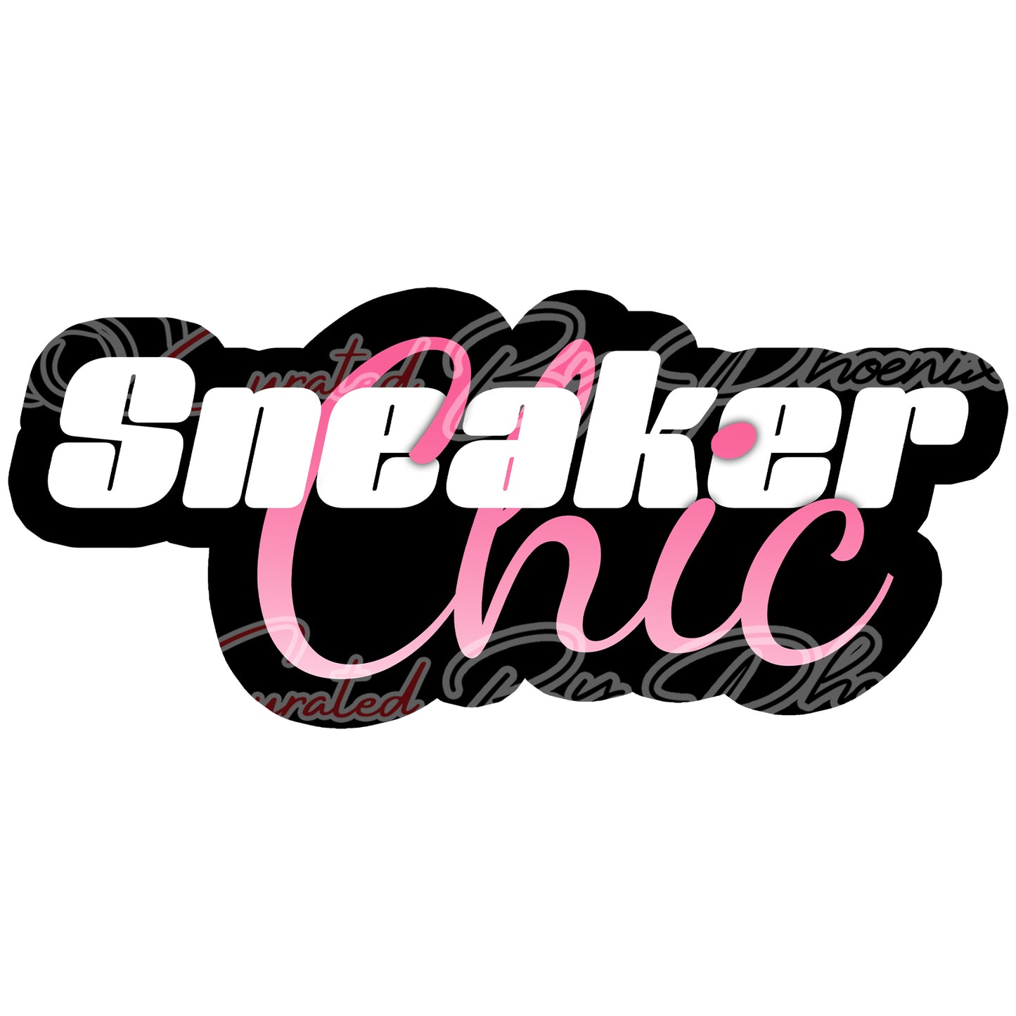 Sneaker chic prop-sneaker ball photo booth props- sneaker ball props-photo booth props-custom props- custom prop signs-props -Curated by Phoenix