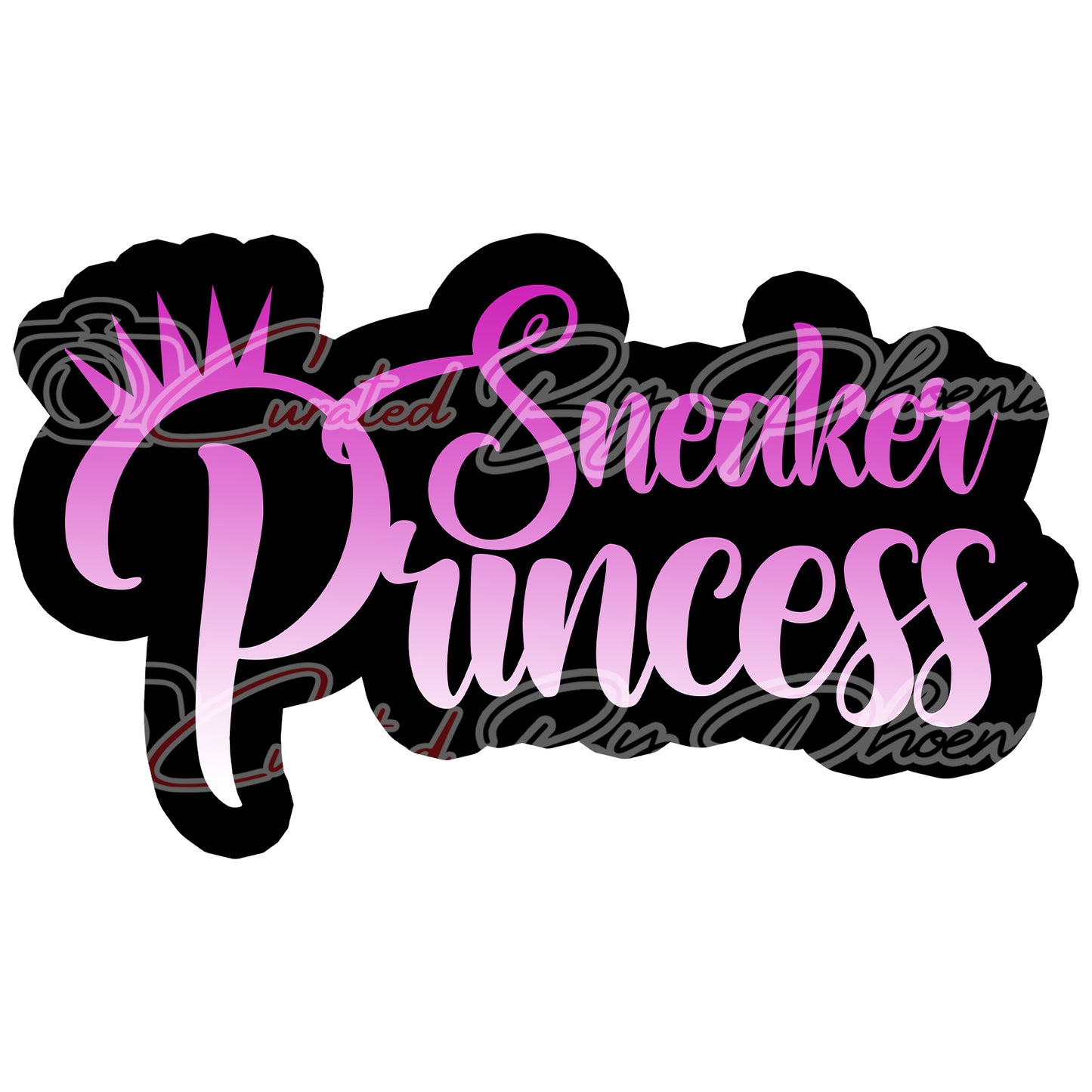 Sneaker princess prop-sneaker ball photo booth props- sneaker ball props-photo booth props-custom props- custom prop signs-props -Curated by Phoenix
