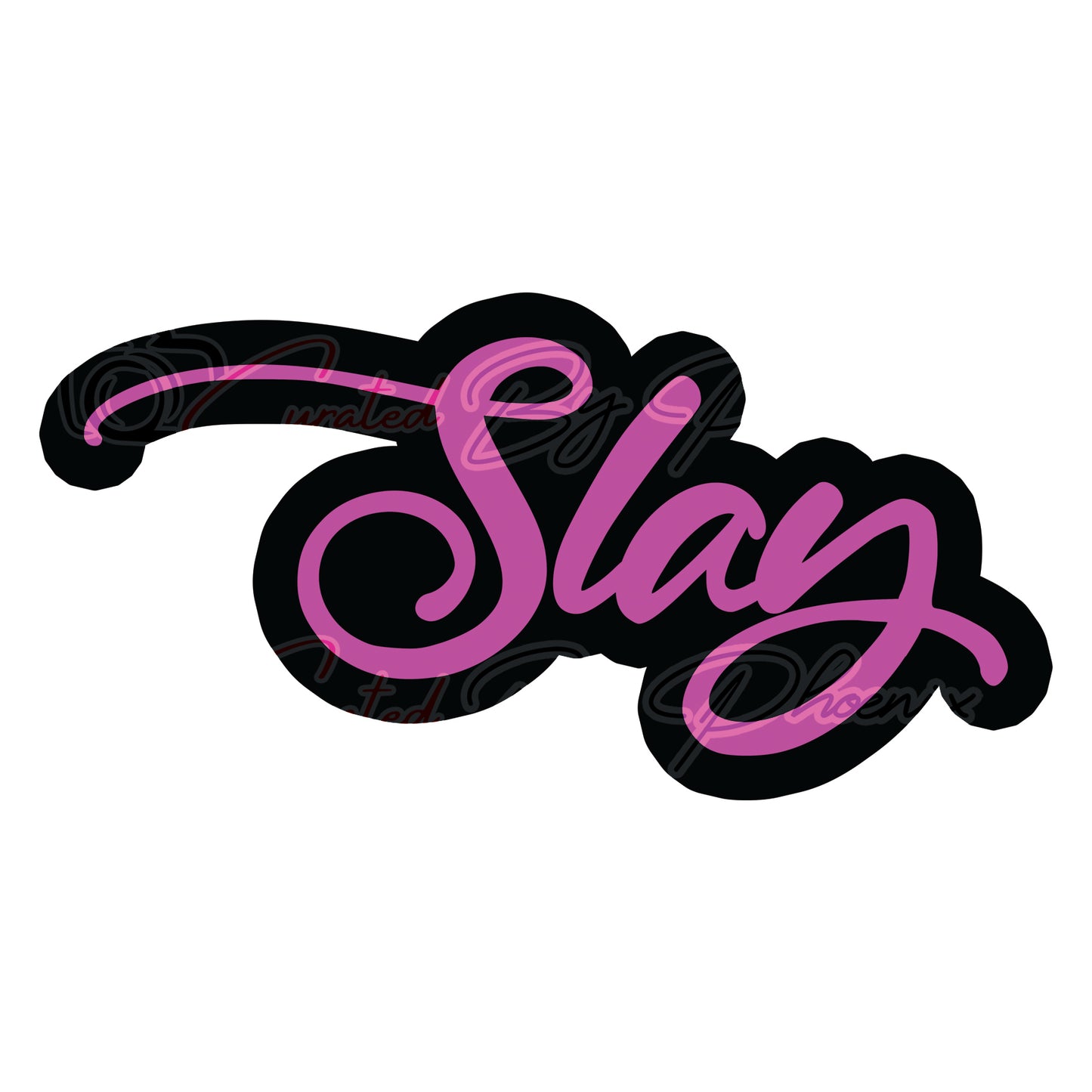 Slay prop-photo booth props- party props-photo booth props-custom props- custom prop signs-props -Curated by Phoenix