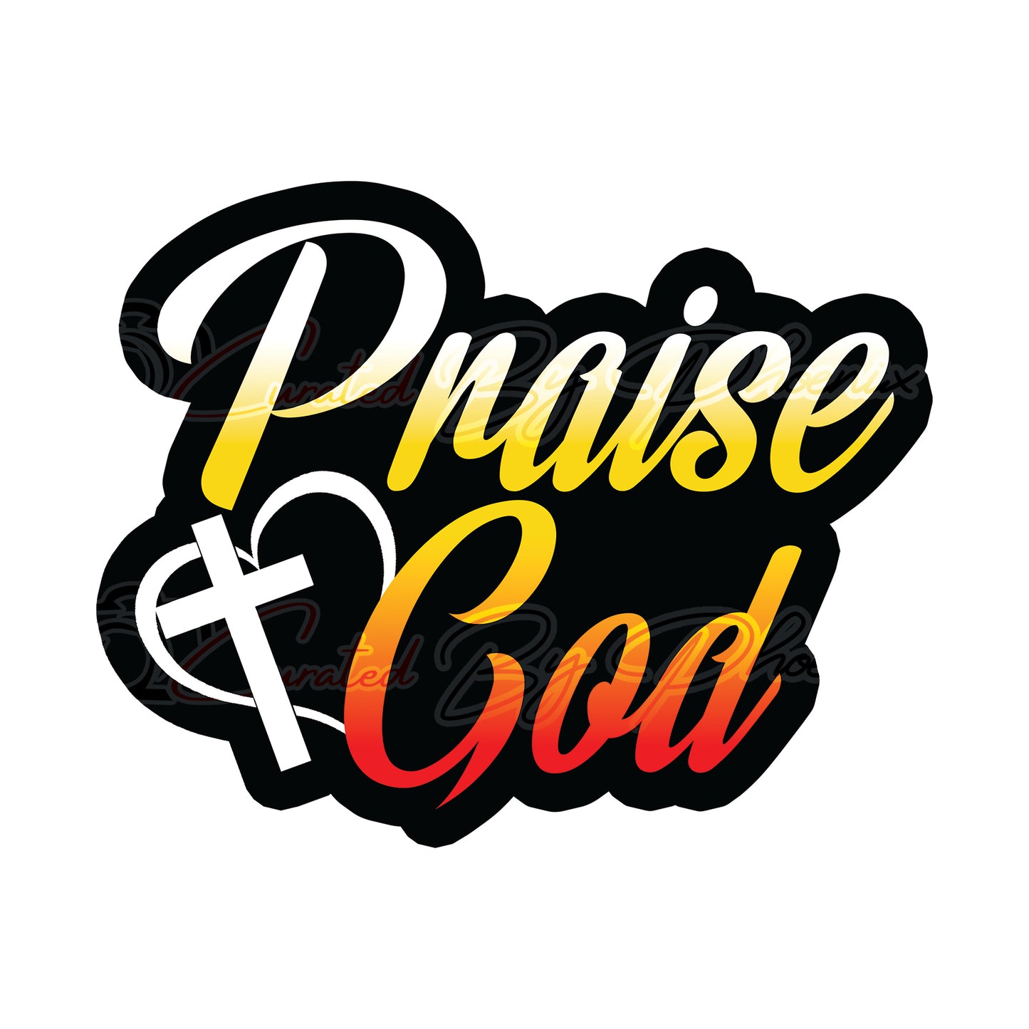 Praise God prop-church photo booth props- church props-photo booth props-custom props-prop signs-props -Curated by Phoenix