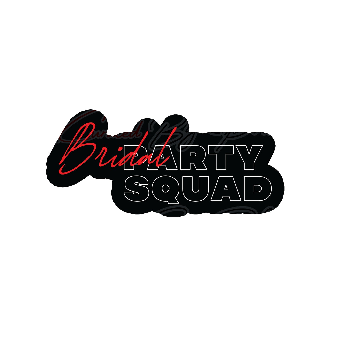 Bridal Party Squad prop, breast cancer photo booth props, breast cancer props, photo booth props, custom props, custom prop signs, props, Curated by Phoenix