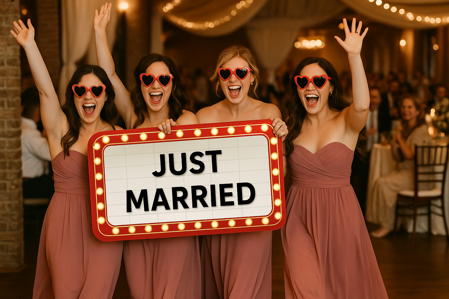 Custom Wedding Entrance 25in Marquee Sign