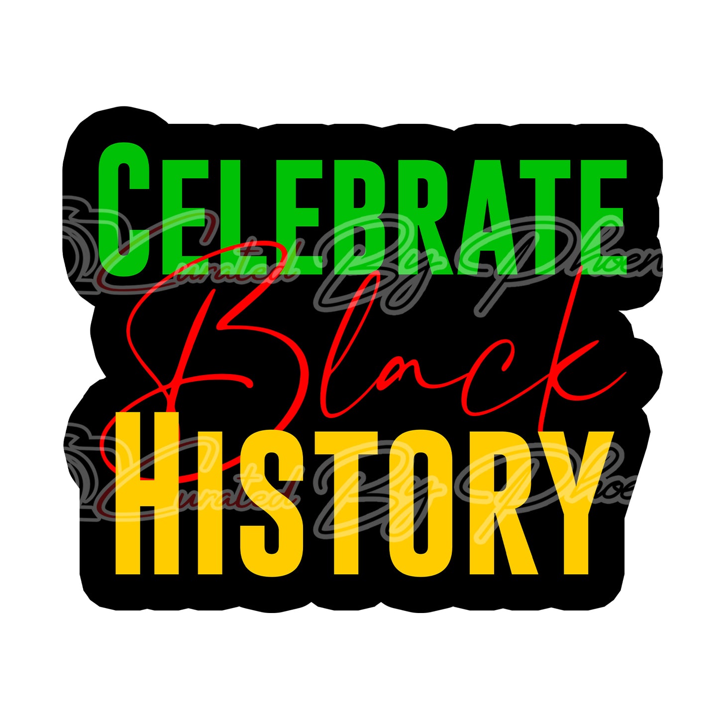 celebrate black history prop-black history prop-black history photo booth prop custom props- custom prop signs-props -Curated by Phoenix 
