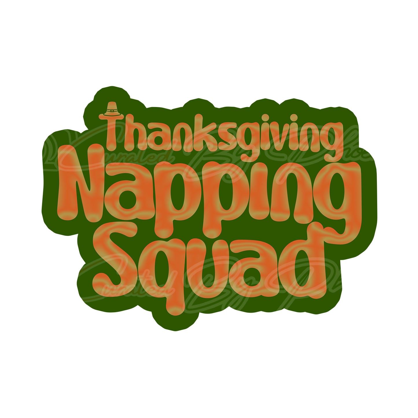 Thanksgiving Napping Squad photo booth prop held at a party