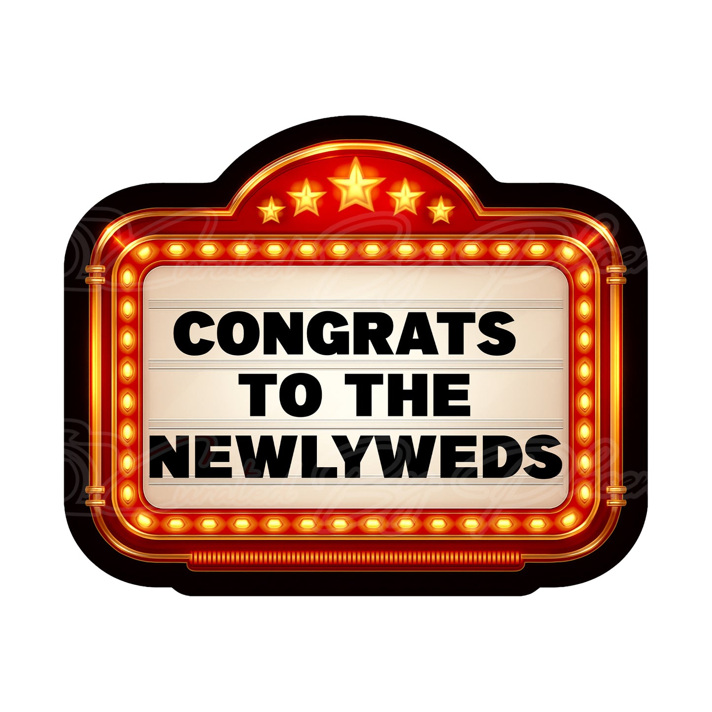 Custom Wedding Entrance 25in Marquee Sign