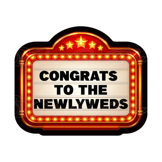 Custom Wedding Entrance 25in Marquee Sign