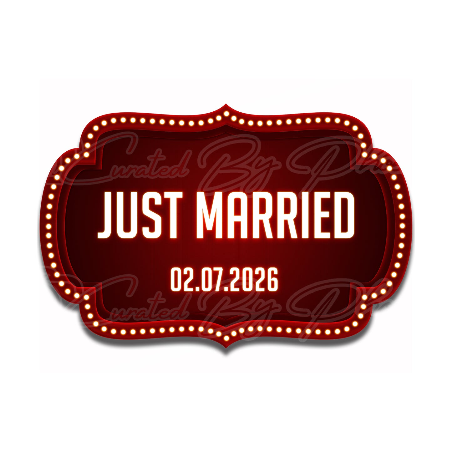 Custom Wedding Entrance 25in Marquee Sign