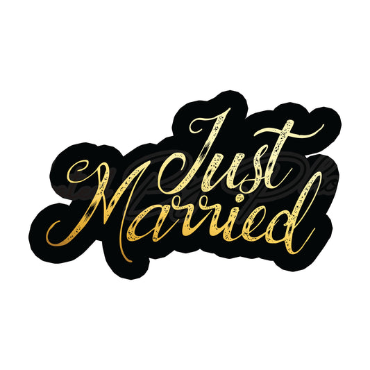 Custom PVC Photo Booth Prop Just Married 
