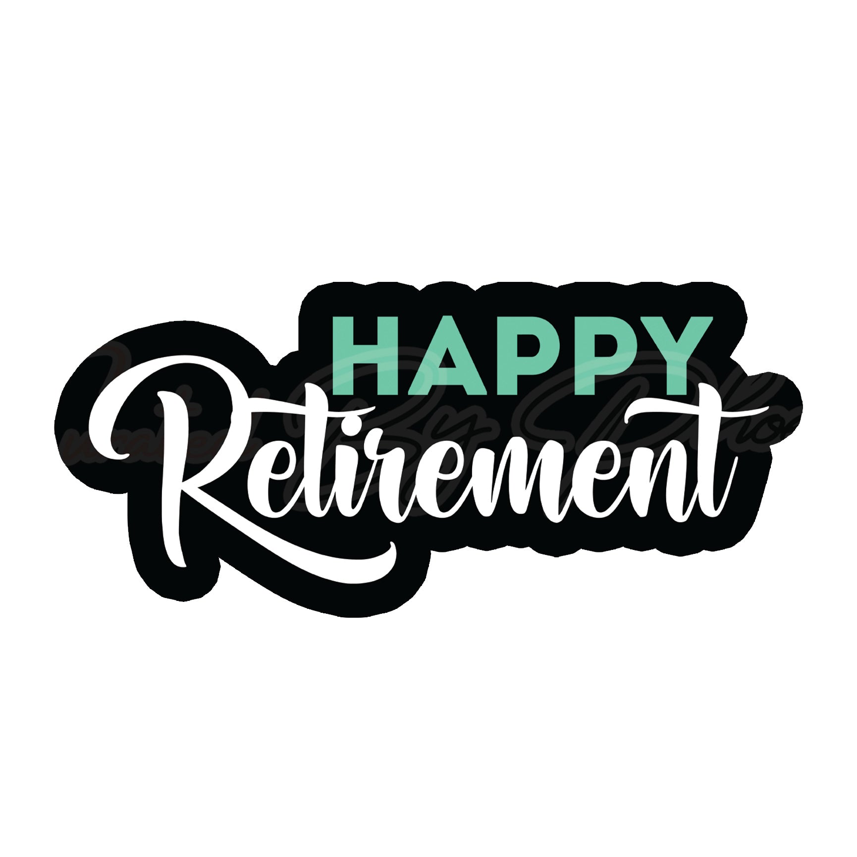 Custom  PVC Photo Booth Prop Happy Retirement 