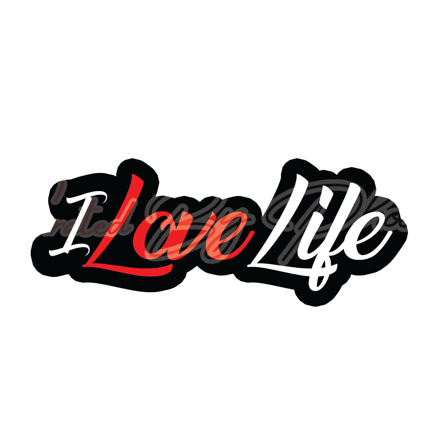  I love Life prop-photo booth props- party props-photo booth props-custom props- custom prop signs-props -Curated by Phoenix 