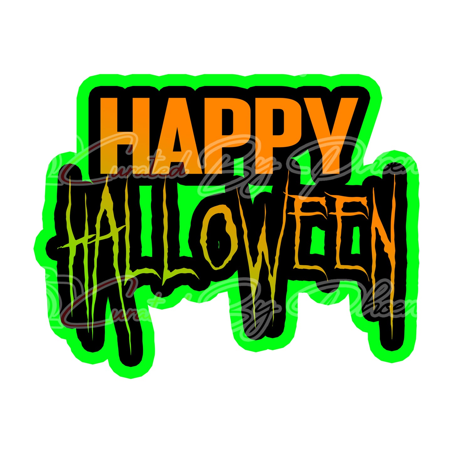 Happy Halloween  prop-Halloween photo booth props- Halloween props-photo booth props-custom props-prop signs-props -Curated by Phoenix 
