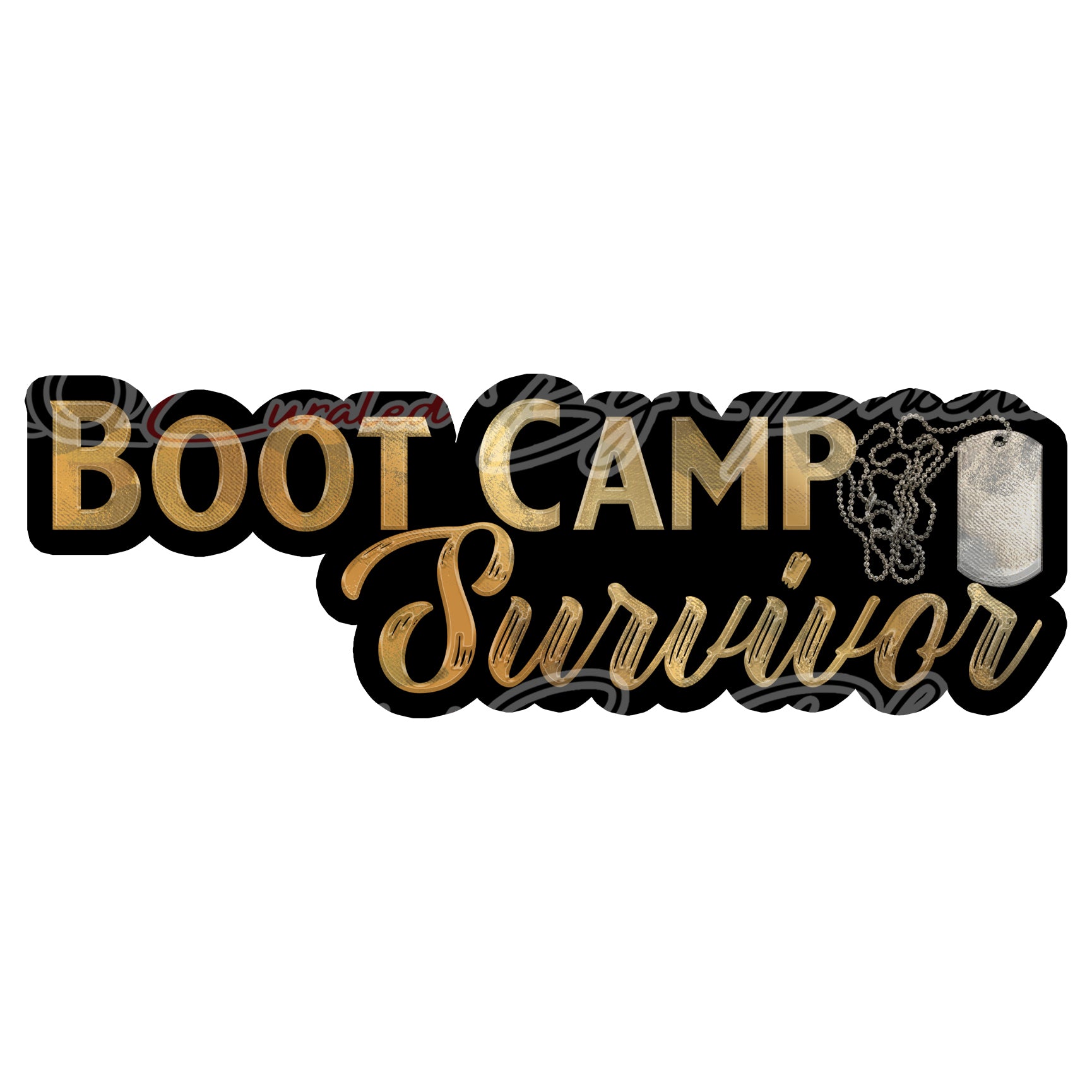 Custom PVC Photo Booth Prop Bootcamp Survivor 