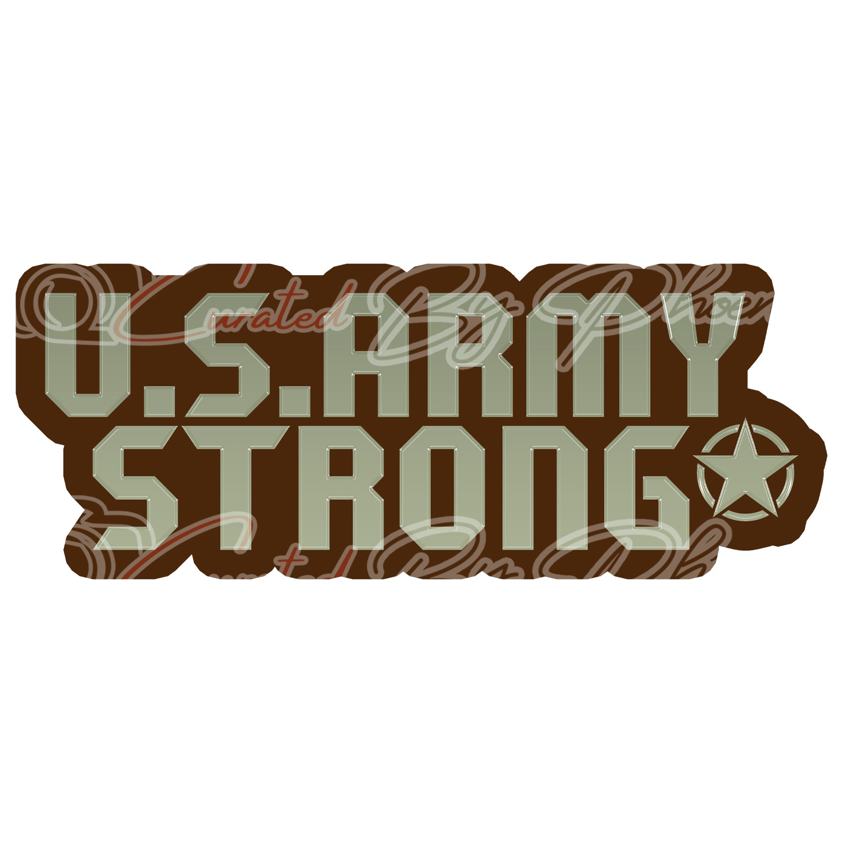 U S Army Strong  prop-military photo booth props- military props-photo booth props-custom props-prop signs-props -Curated by Phoenix 
