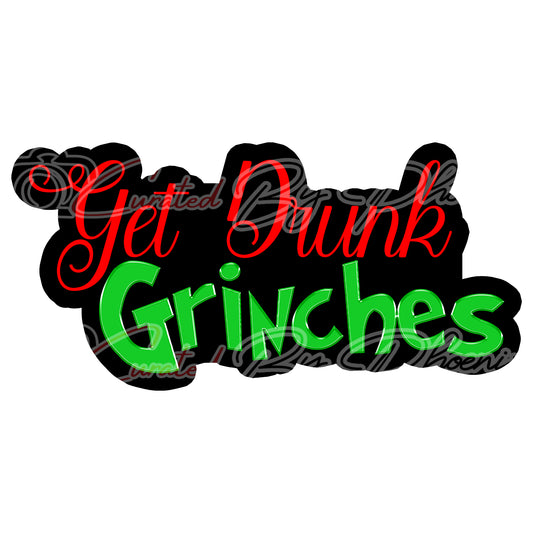 Get  Drunk Grinches props-christmas photo booth props- christmas props-holiday props-photo booth props-custom props-prop signs-props -Curated by Phoenix 