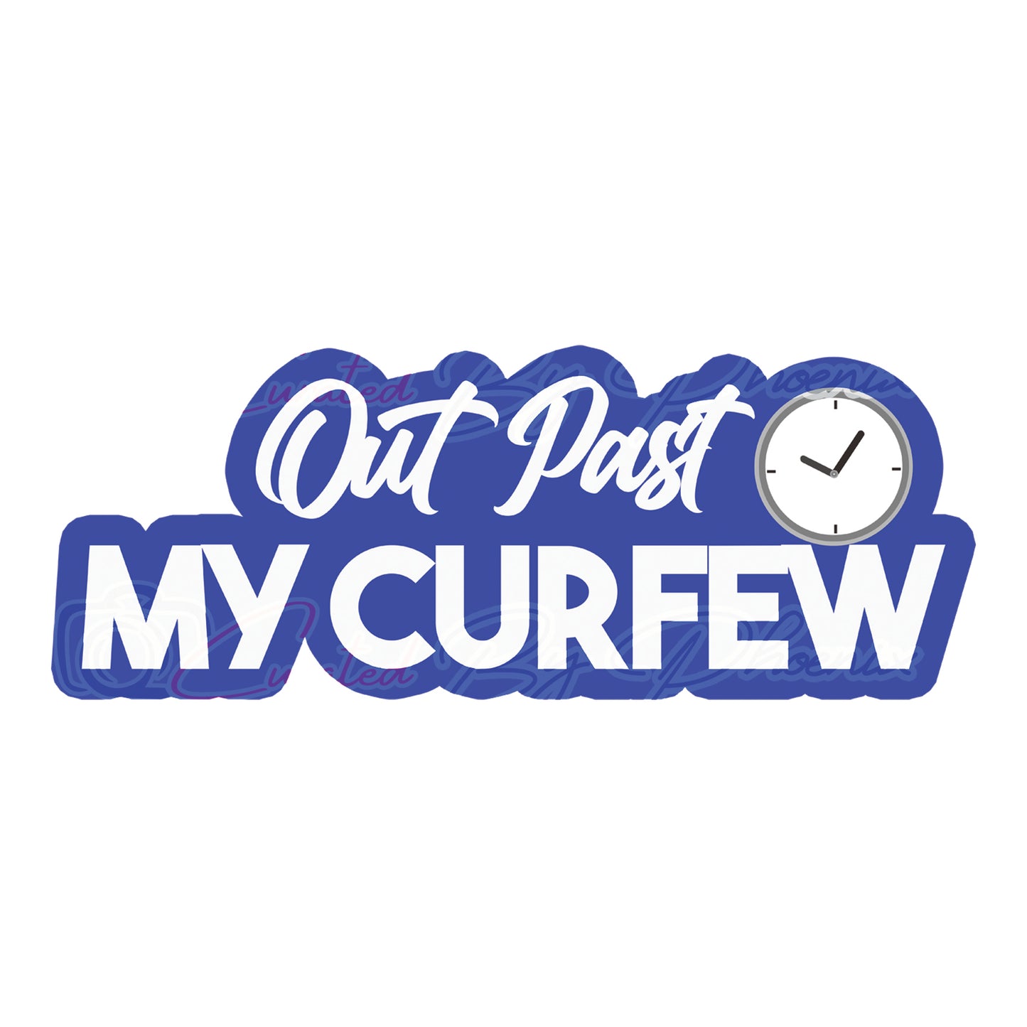 Out Past My Curfew prop-prom photo booth props- prom props-photo booth props-custom props- custom prop signs-props -Curated by Phoenix 