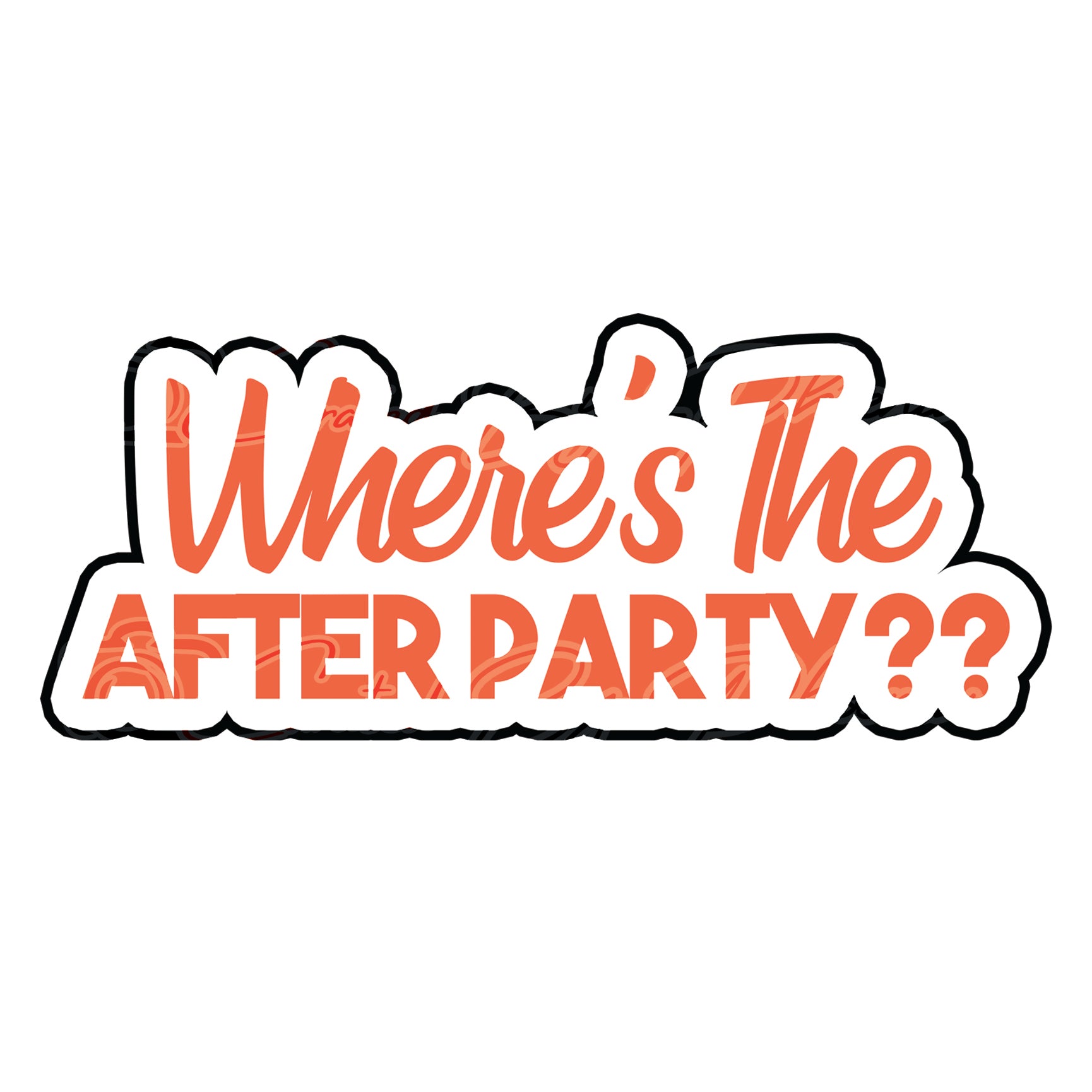 Where's The After Party prop-prom photo booth props- prom props-photo booth props-custom props- custom prop signs-props -Curated by Phoenix 