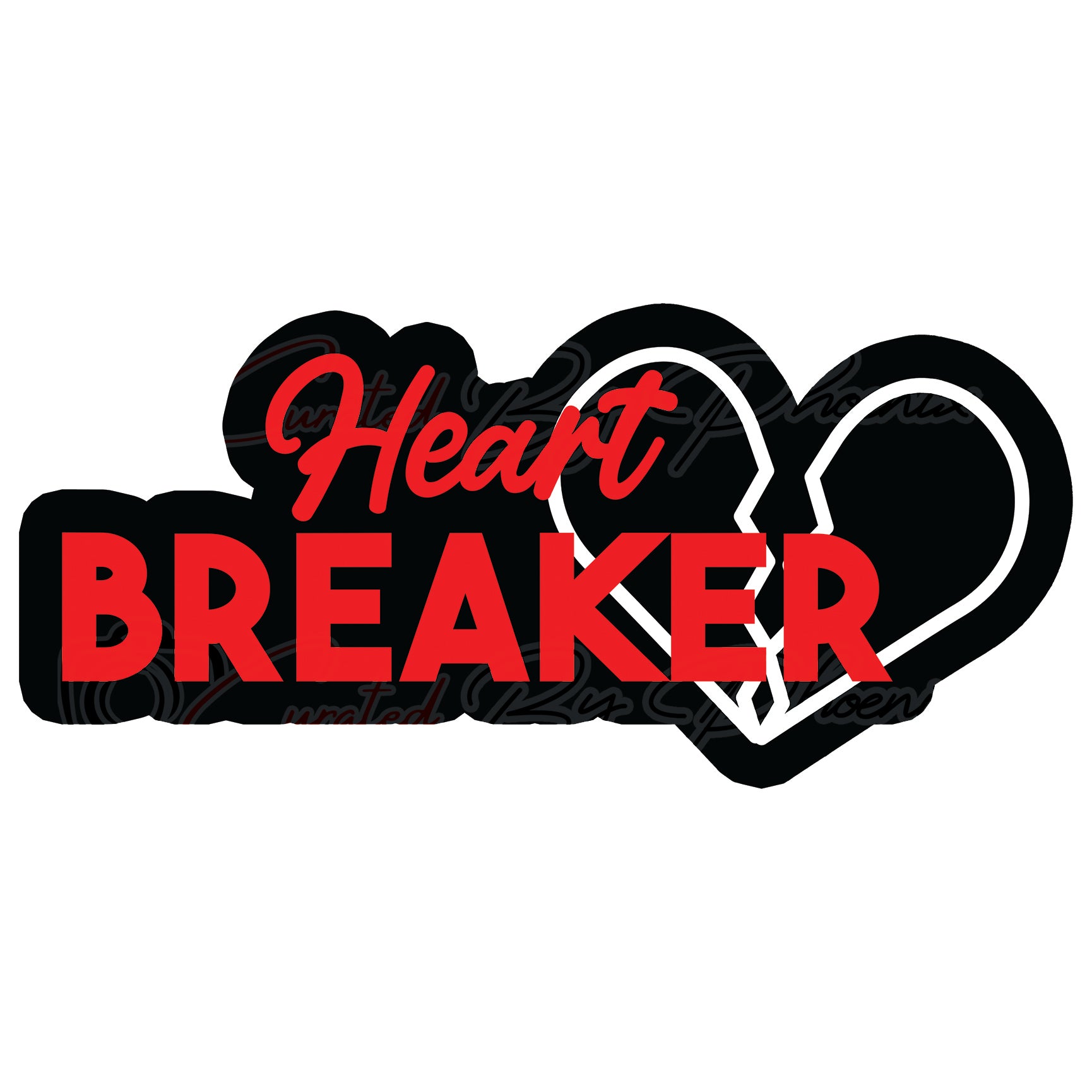 Custom PVC Photo Booth Prop Heart Breaker 