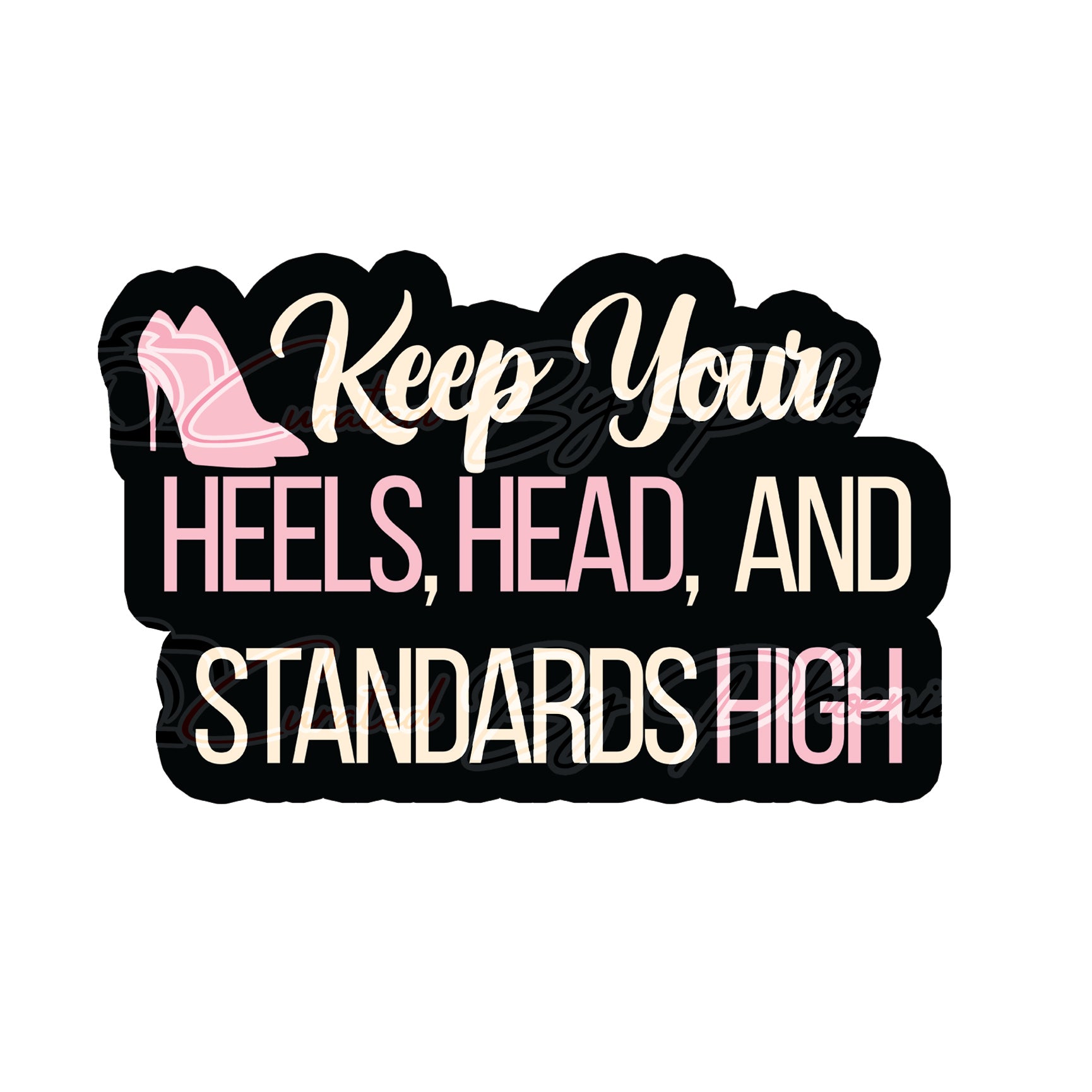 Keep Your Heels Head Standards High Serif Black by Motivated Type Frame -  Americanflat | Michaels