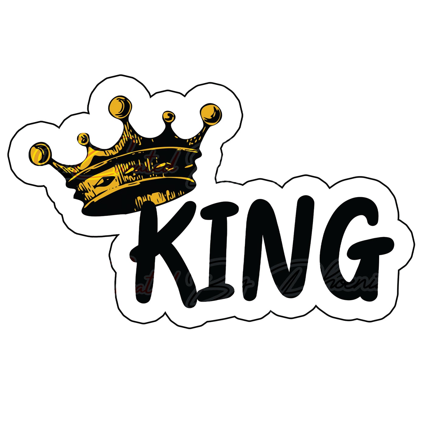 King Prop- photo booth props- party props-photo booth props-custom props- custom prop signs-props -Curated by Phoenix 