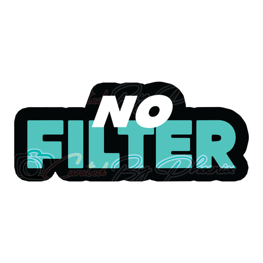 No Filter  prop-photo booth props- party props-photo booth props-custom props- custom prop signs-props -Curated by Phoenix 
